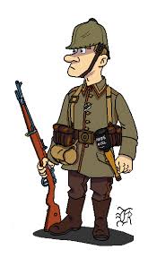 cartoon image of german soldier