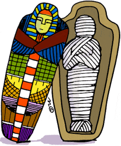 ancient egyptian mummy cartoon