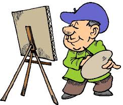 artist at an easel