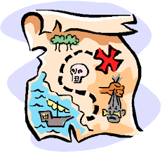 treasure map, funny pirate jokes for kids: www.made-you-laugh.com