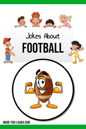 Clean and funny jokes about football for kids at www.made-you-laugh.com